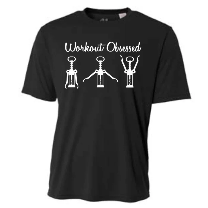 Workout Obsessed Wine Lover Cooling Performance Crew T-Shirt