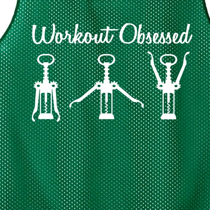 Workout Obsessed Wine Lover Mesh Reversible Basketball Jersey Tank