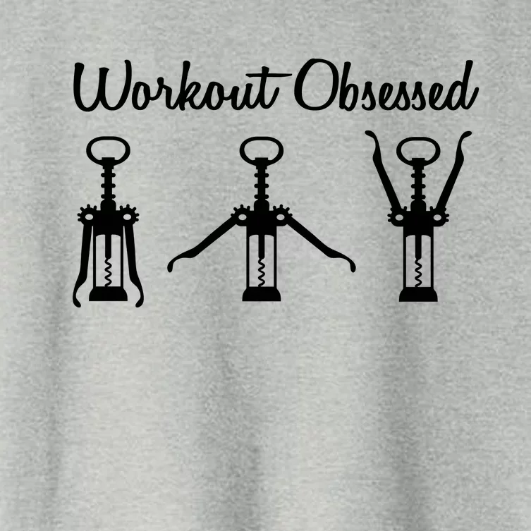 Workout Obsessed Wine Lover Women's Crop Top Tee