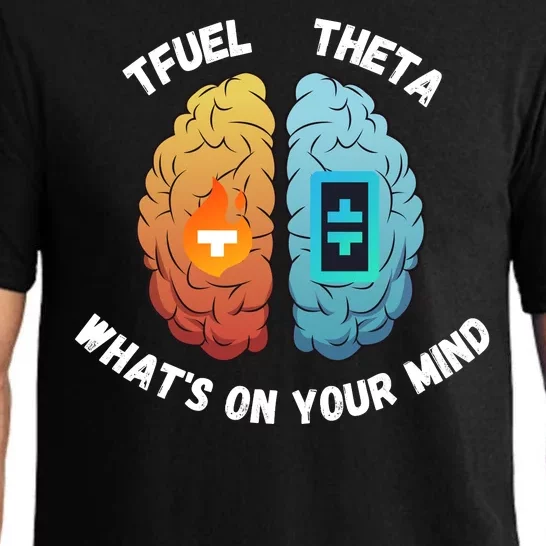 What’S On Your Mind Theta Crypto Theta Tfuel Theta Coin Crytopcurrency Pajama Set