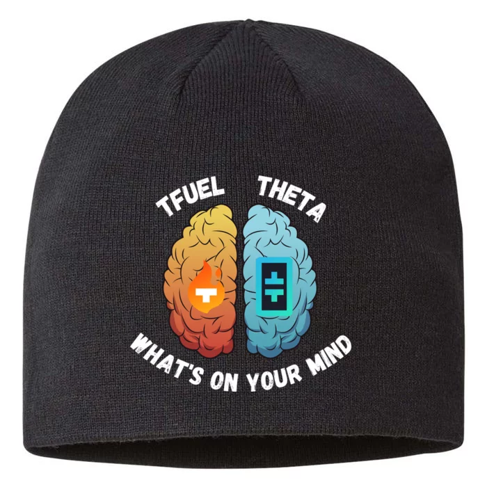 What’S On Your Mind Theta Crypto Theta Tfuel Theta Coin Crytopcurrency 8 1/2in Sustainable Knit Beanie