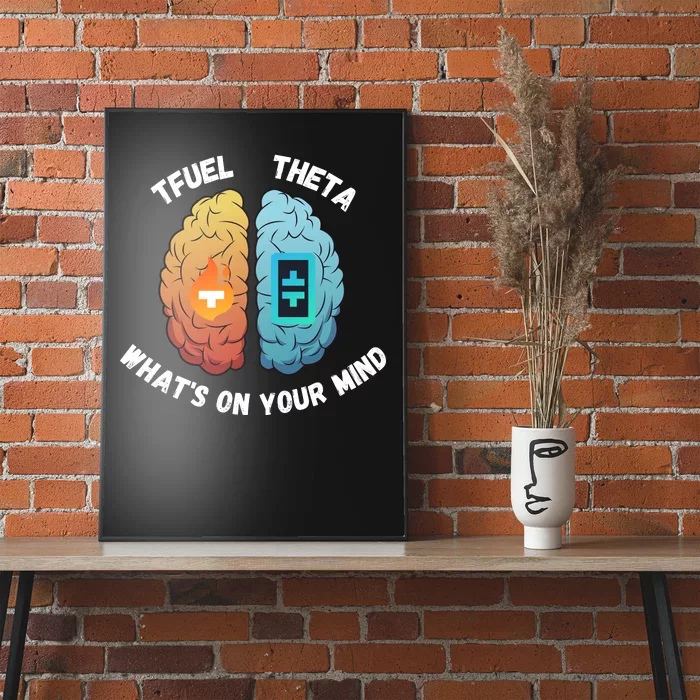 What’S On Your Mind Theta Crypto Theta Tfuel Theta Coin Crytopcurrency Poster