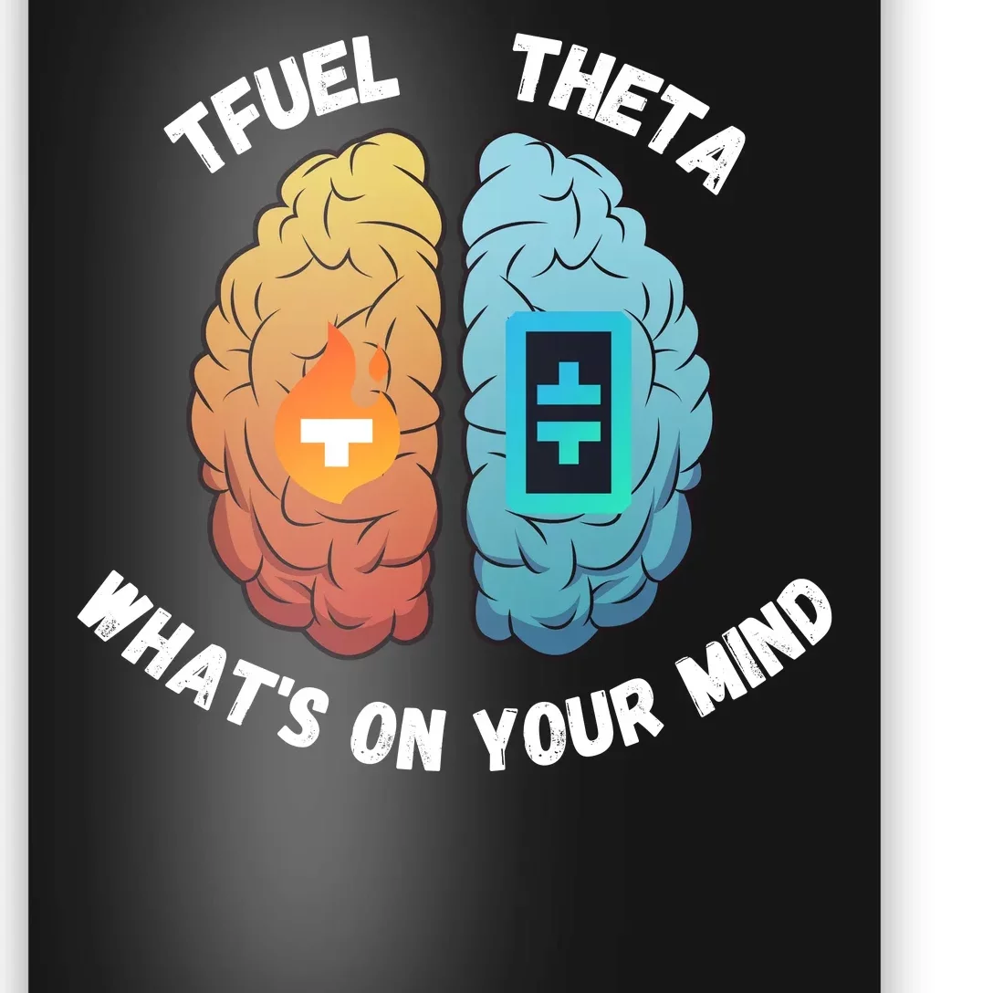 What’S On Your Mind Theta Crypto Theta Tfuel Theta Coin Crytopcurrency Poster