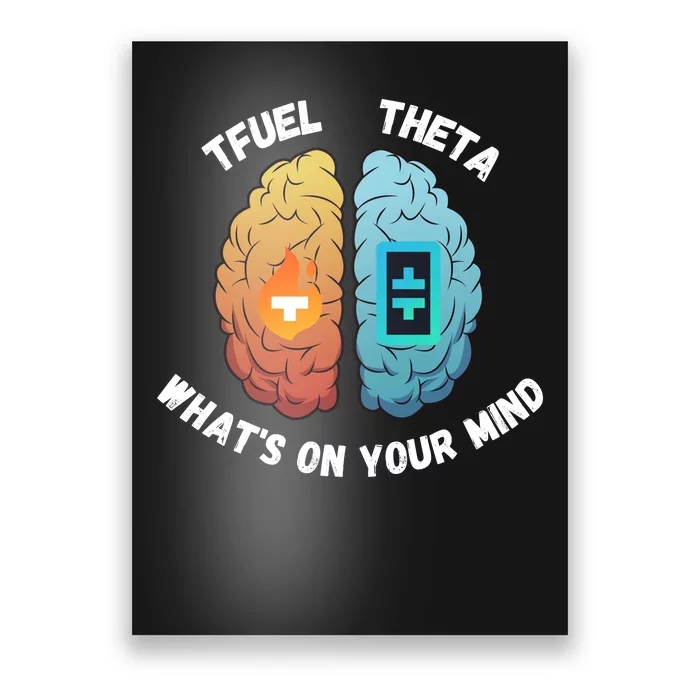 What’S On Your Mind Theta Crypto Theta Tfuel Theta Coin Crytopcurrency Poster