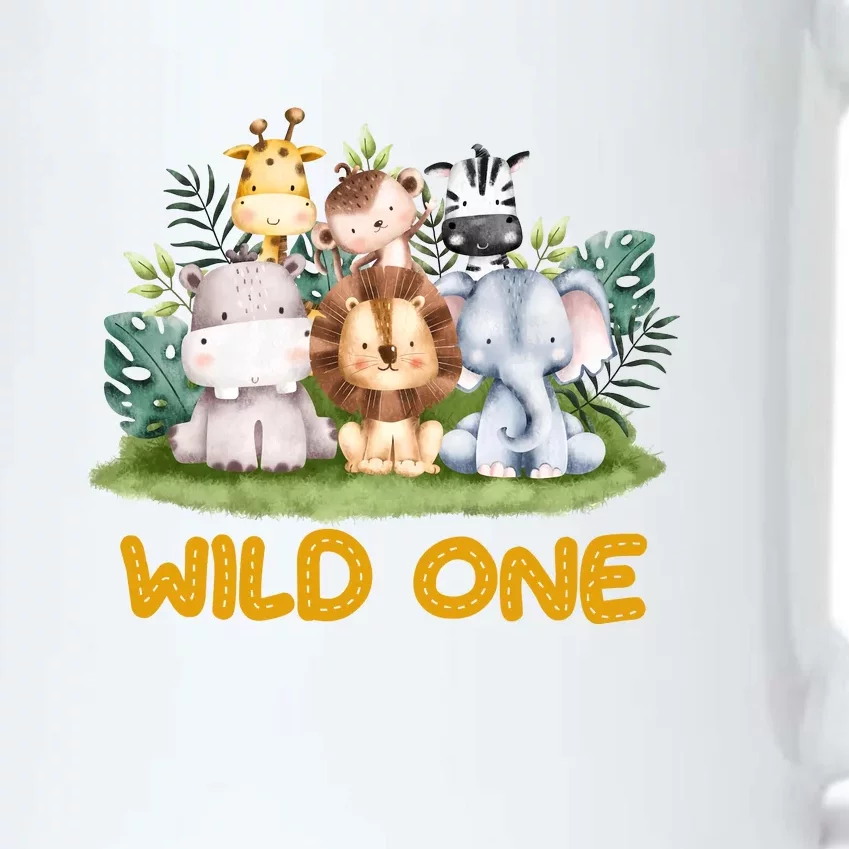 Wild One Zoo 1st Birthday Safari Jungle Animal Gift Black Color Changing Mug