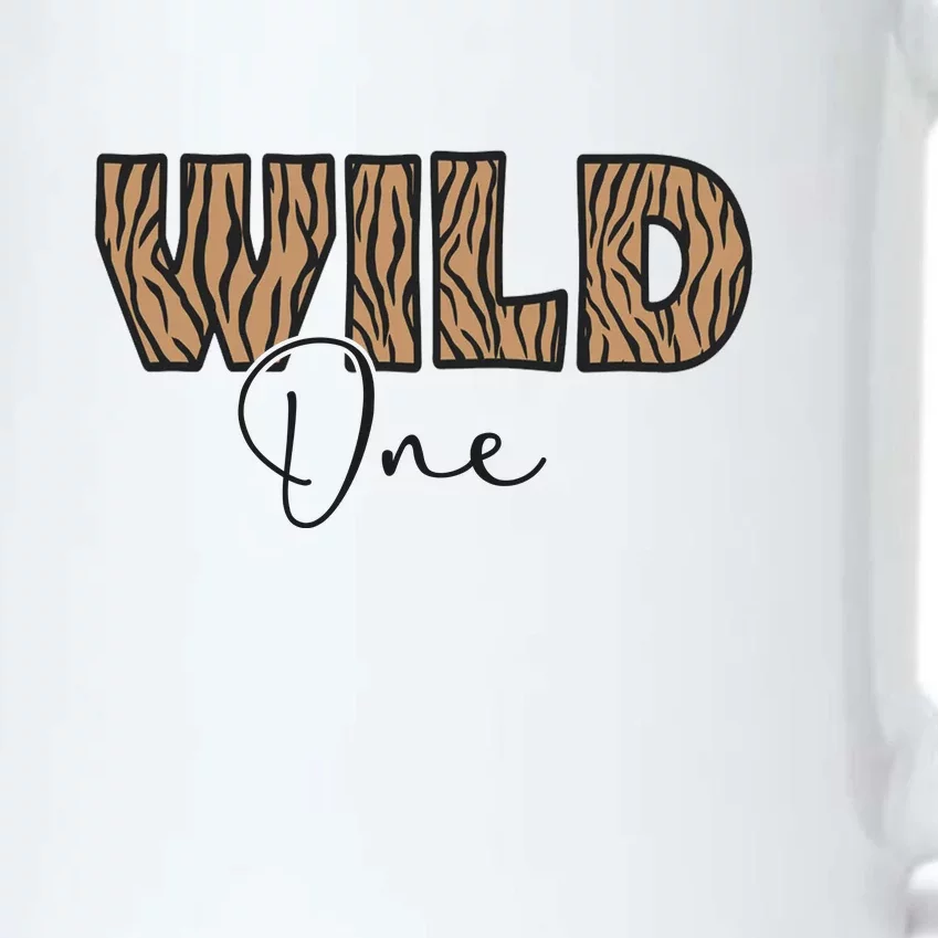 Wild One Zoo 1st Birthday Safari Jungle Animal Gift Black Color Changing Mug