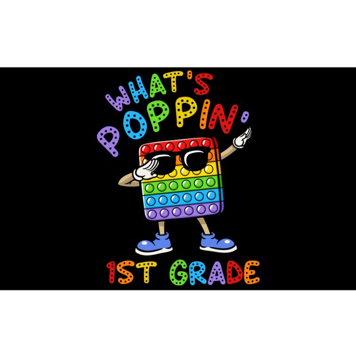 Whats Poppin 1st Grade Back To School Bumper Sticker