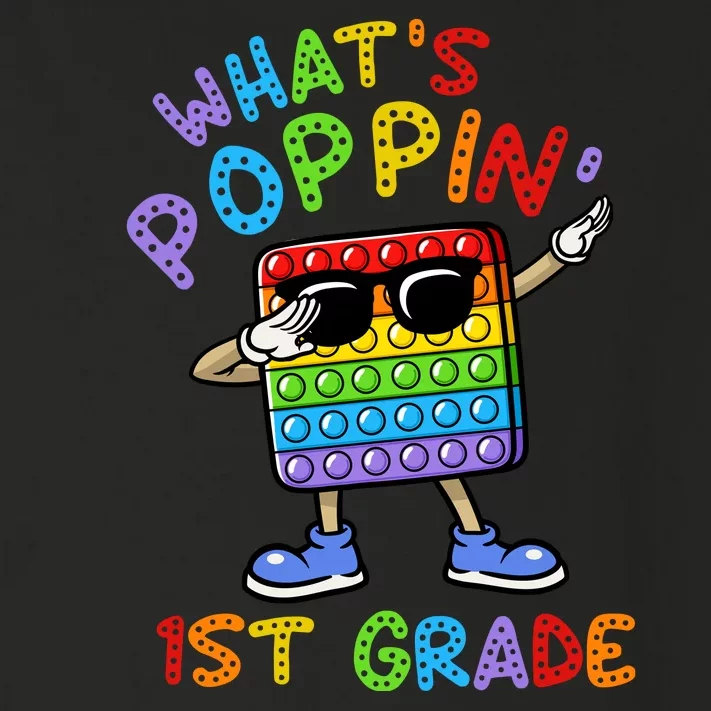 Whats Poppin 1st Grade Back To School Toddler Long Sleeve Shirt