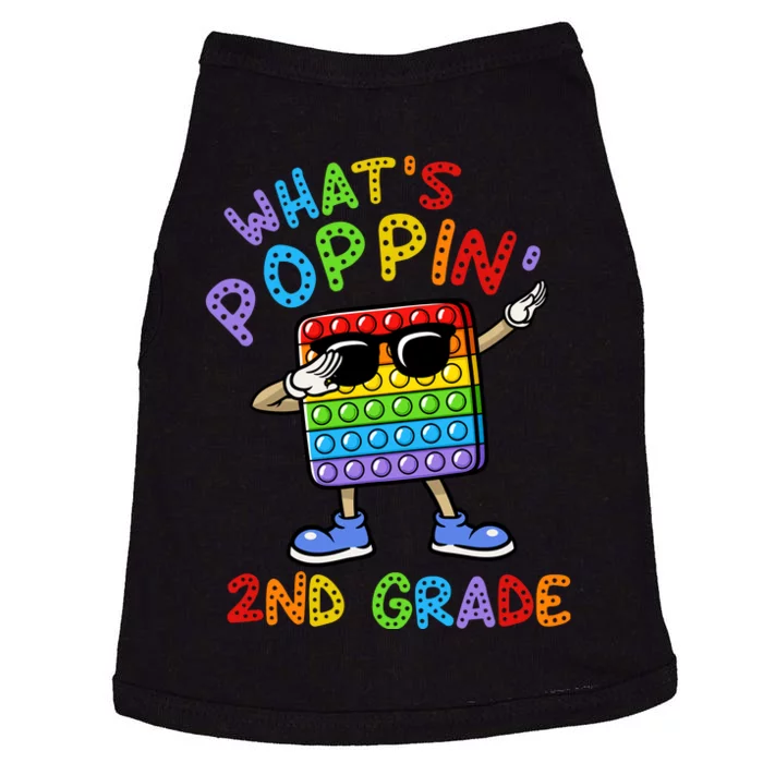 Whats Poppin 2nd Grade Back To School Doggie Tank