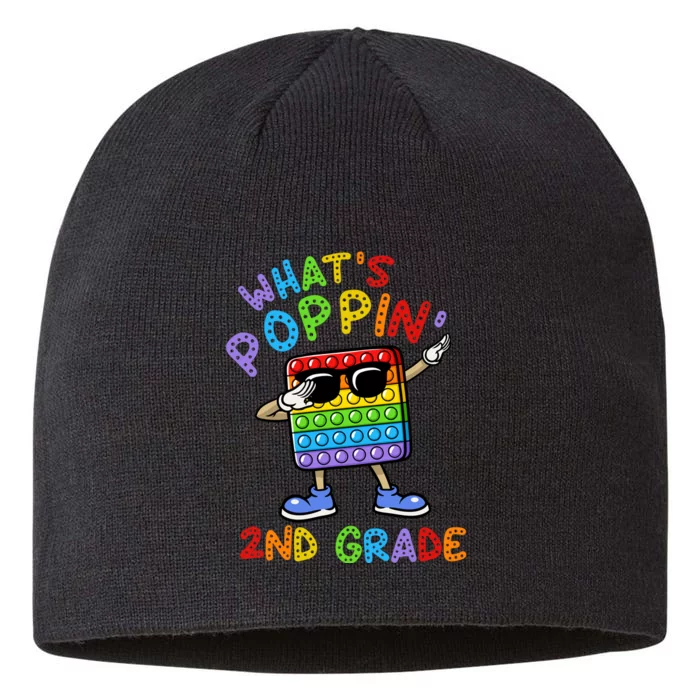 Whats Poppin 2nd Grade Back To School 8 1/2in Sustainable Knit Beanie