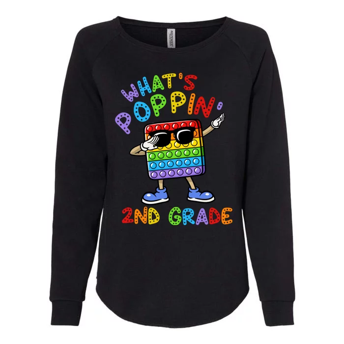 Whats Poppin 2nd Grade Back To School Womens California Wash Sweatshirt