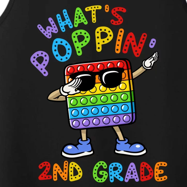 Whats Poppin 2nd Grade Back To School Performance Tank