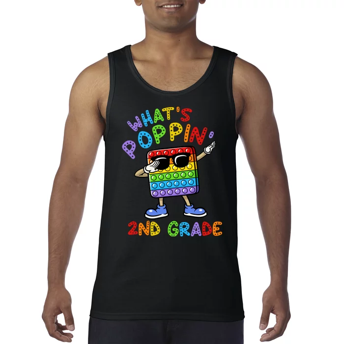 Whats Poppin 2nd Grade Back To School Tank Top