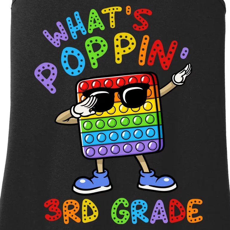 Whats Poppin 3rd Grade Back To School Ladies Essential Tank