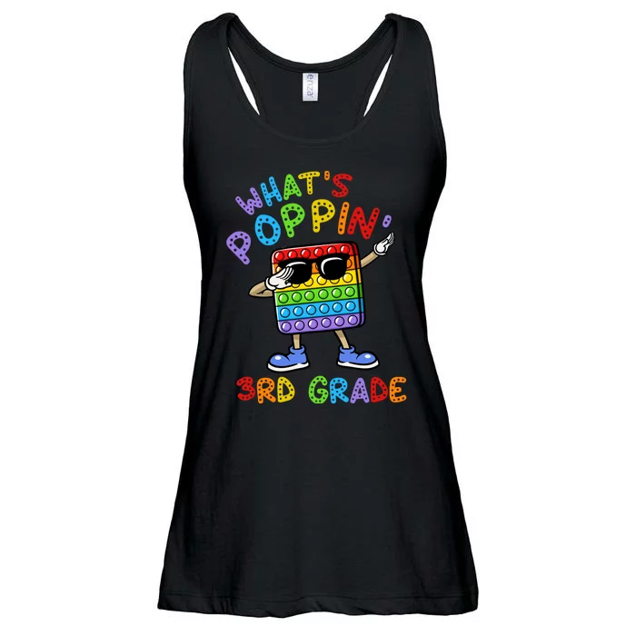 Whats Poppin 3rd Grade Back To School Ladies Essential Flowy Tank