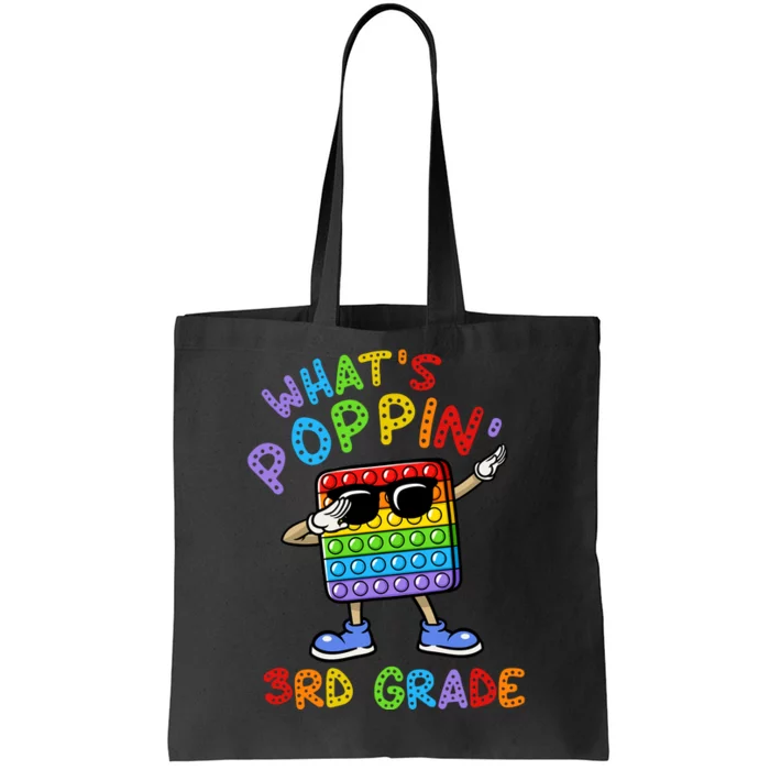 Whats Poppin 3rd Grade Back To School Tote Bag