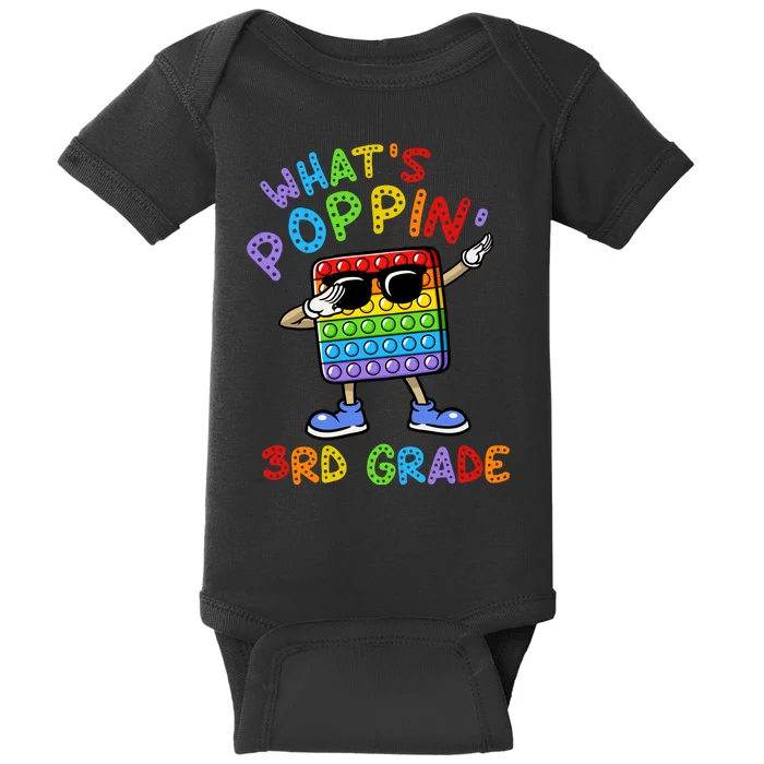 Whats Poppin 3rd Grade Back To School Baby Bodysuit