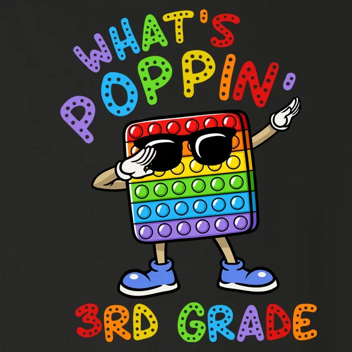 Whats Poppin 3rd Grade Back To School Toddler Long Sleeve Shirt