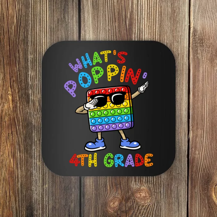 Whats Poppin 4th Grade Back To School Coaster