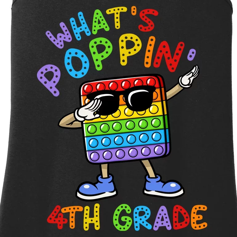 Whats Poppin 4th Grade Back To School Ladies Essential Tank