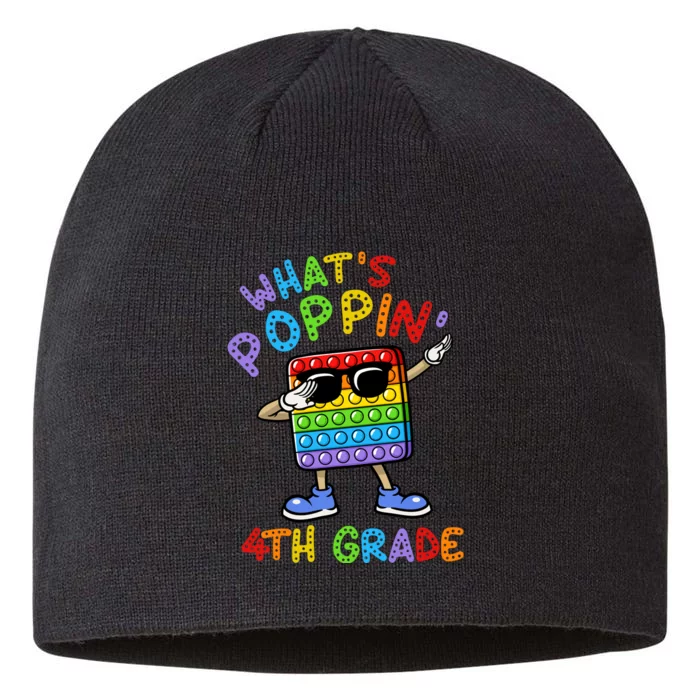 Whats Poppin 4th Grade Back To School 8 1/2in Sustainable Knit Beanie