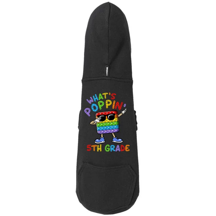 Whats Poppin 5th Grade Back To School Doggie 3-End Fleece Hoodie