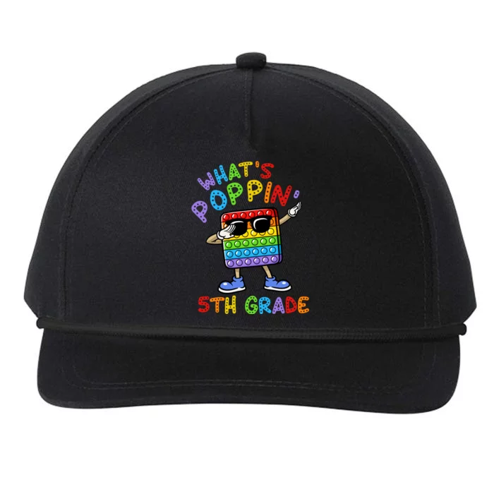 Whats Poppin 5th Grade Back To School Snapback Five-Panel Rope Hat