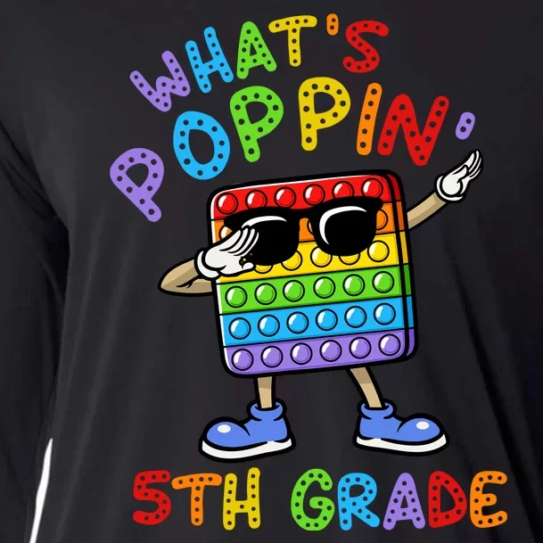 Whats Poppin 5th Grade Back To School Cooling Performance Long Sleeve Crew