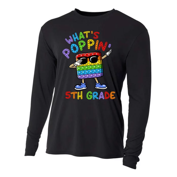 Whats Poppin 5th Grade Back To School Cooling Performance Long Sleeve Crew