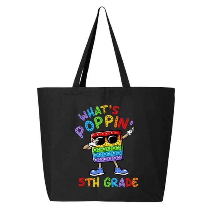 Whats Poppin 5th Grade Back To School 25L Jumbo Tote