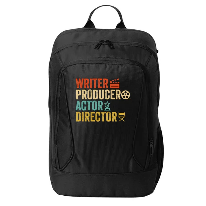 Writer Producer Actor Director Retro Film Filmmaking City Backpack