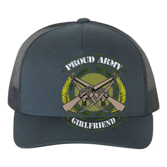 Wo Proud Army Friend Funny Gift Military Pride Gift Yupoong Adult 5-Panel Trucker Hat