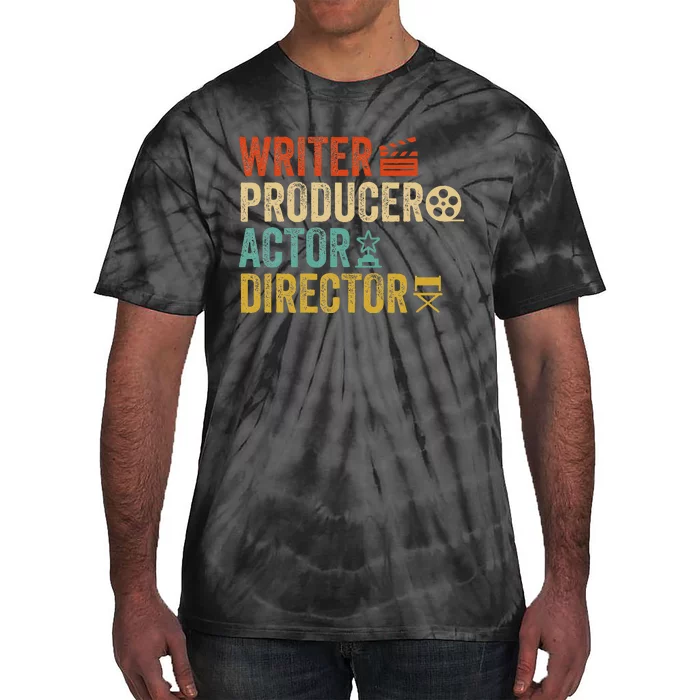 Writer Producer Actor Director Retro Film Filmmaking Tie-Dye T-Shirt