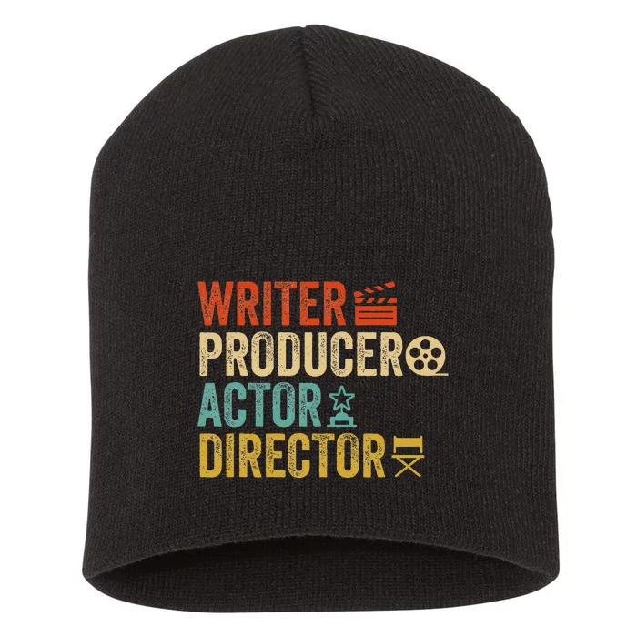 Writer Producer Actor Director Retro Film Filmmaking Short Acrylic Beanie