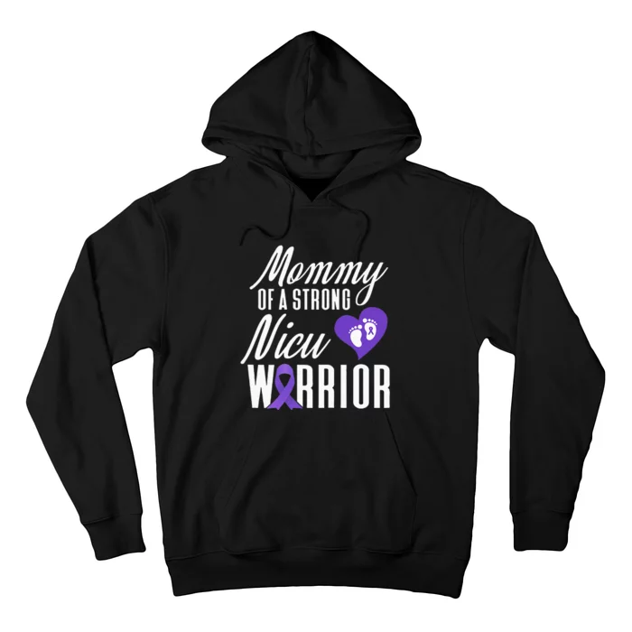 Womens Prematurity Awareness Mommy Nicu Warrior Preemie Dad Hoodie