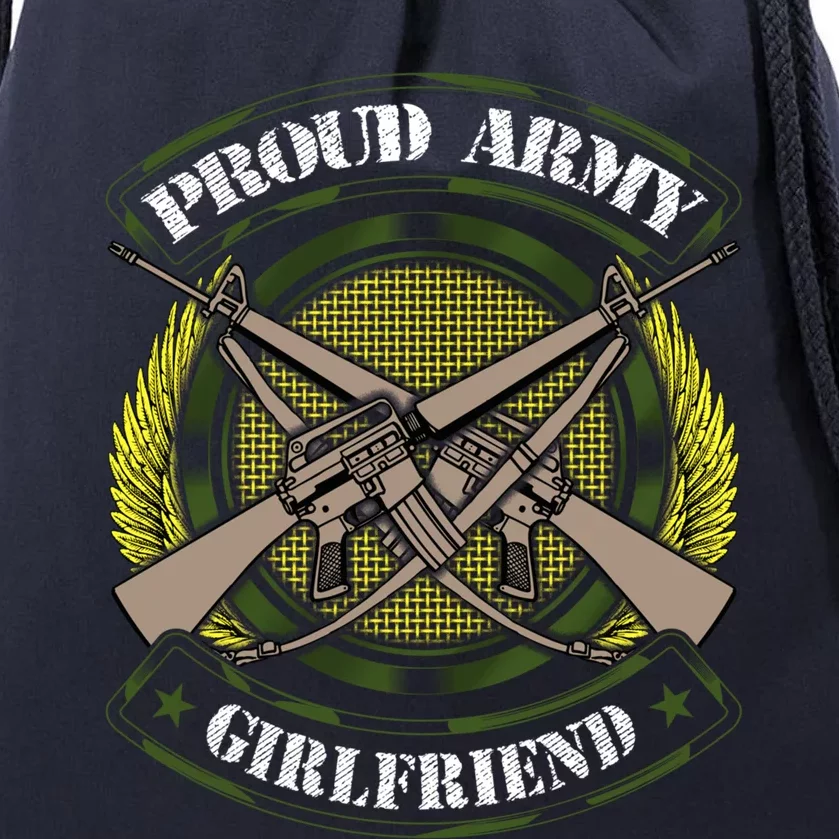 Wo Proud Army Friend Gift Military Pride Gift Drawstring Bag