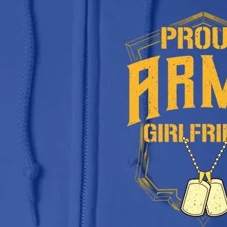 Wo Proud Army Friend Great Gift Military Pride Great Gift Full Zip Hoodie