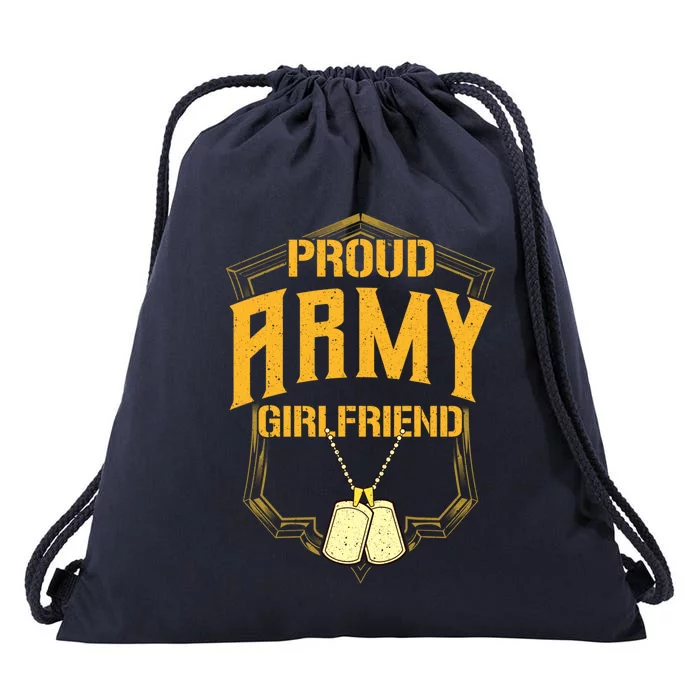 Wo Proud Army Friend Great Gift Military Pride Great Gift Drawstring Bag