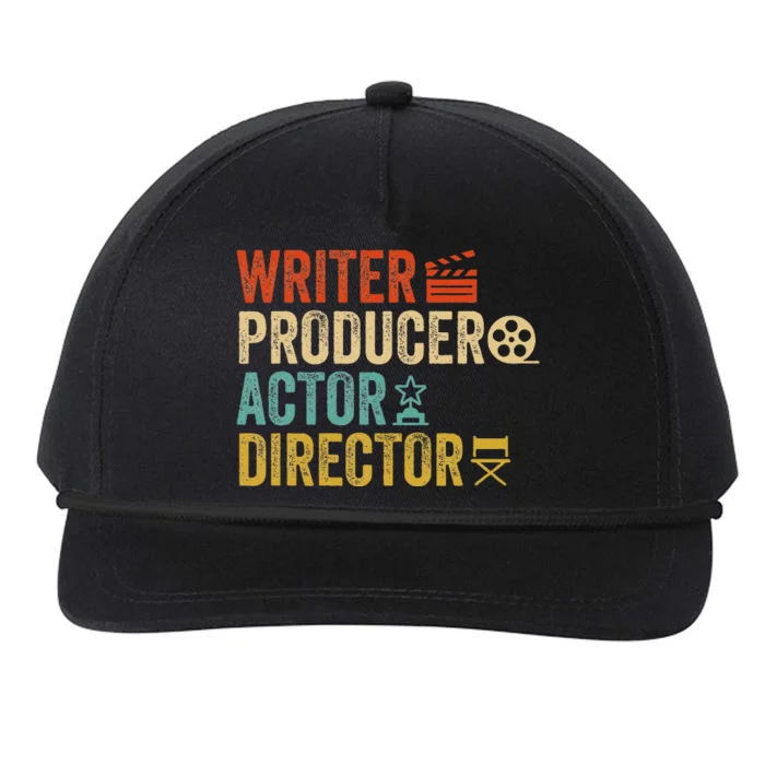 Writer Producer Actor Director Retro Film Filmmaking Snapback Five-Panel Rope Hat