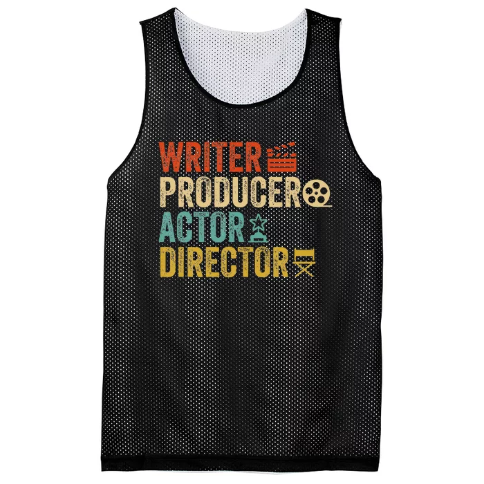 Writer Producer Actor Director Retro Film Filmmaking Mesh Reversible Basketball Jersey Tank