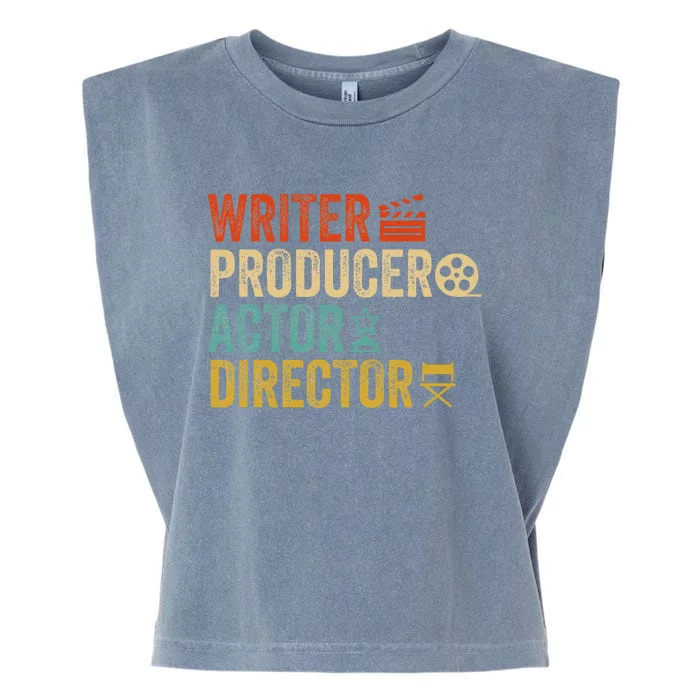 Writer Producer Actor Director Retro Film Filmmaking Garment-Dyed Women's Muscle Tee