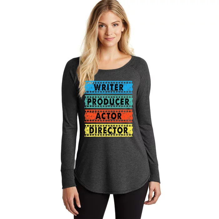 Writer Producer Actor Director Movie Filmmaker Filmmaking Women's Perfect Tri Tunic Long Sleeve Shirt