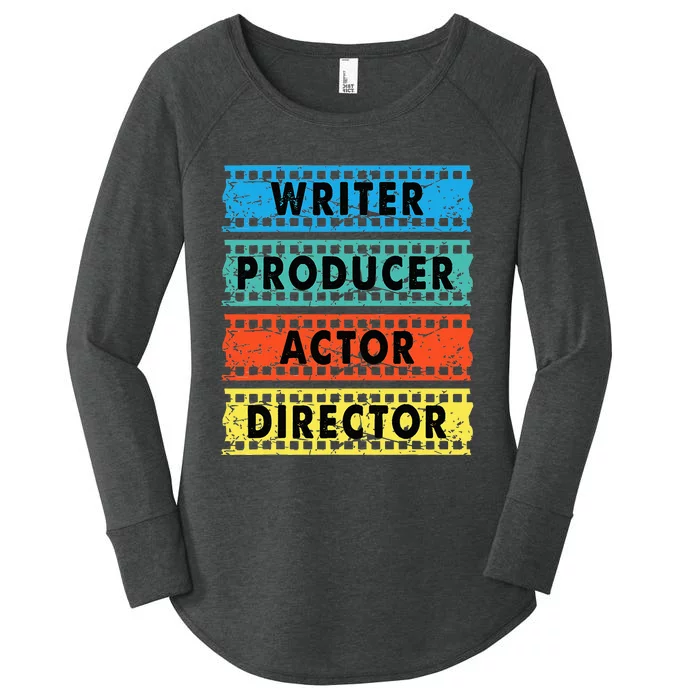 Writer Producer Actor Director Movie Filmmaker Filmmaking Women's Perfect Tri Tunic Long Sleeve Shirt