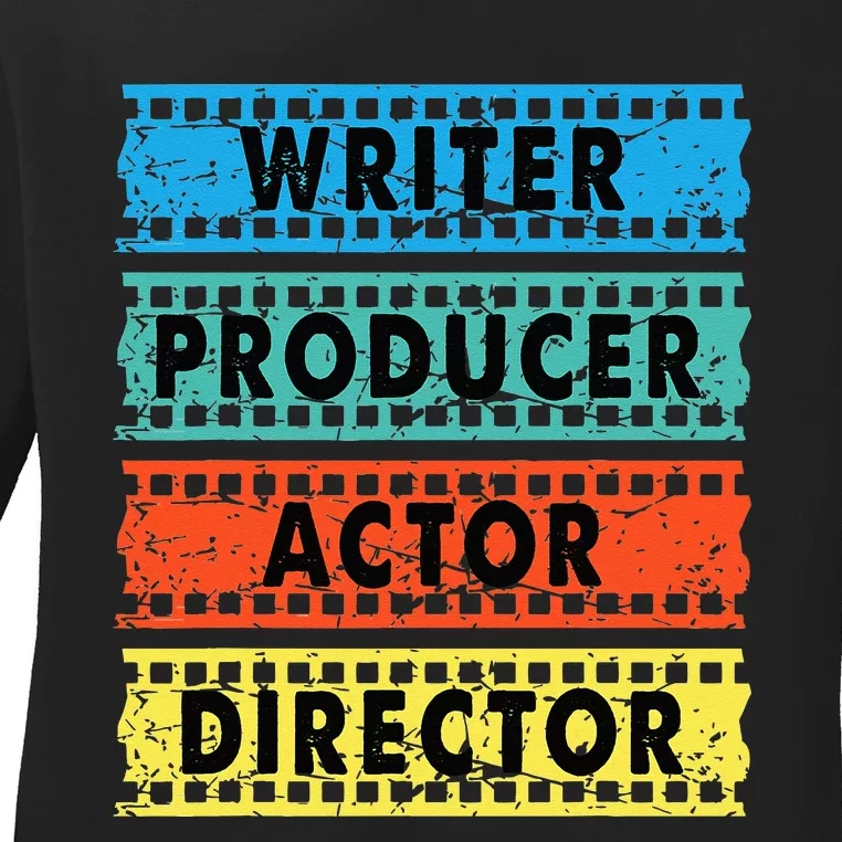 Writer Producer Actor Director Movie Filmmaker Filmmaking Ladies Long Sleeve Shirt