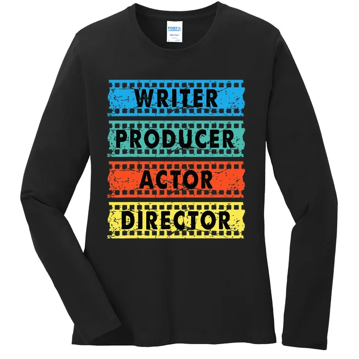 Writer Producer Actor Director Movie Filmmaker Filmmaking Ladies Long Sleeve Shirt