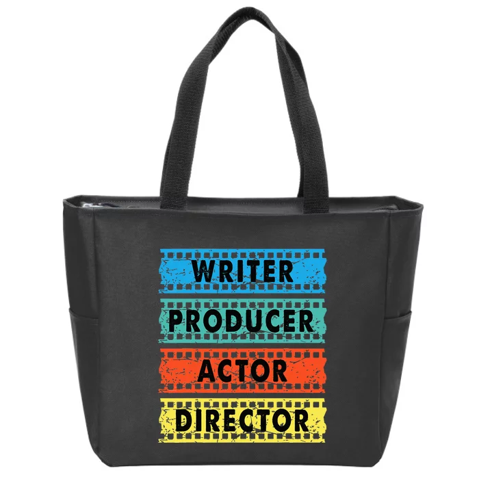 Writer Producer Actor Director Movie Filmmaker Filmmaking Zip Tote Bag