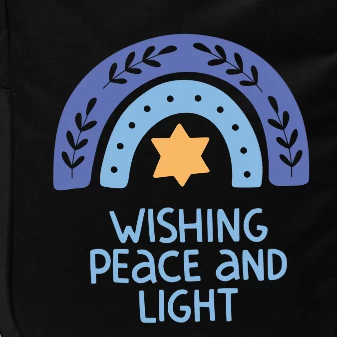 Wishing Peace And Light | Hanukkah Impact Tech Backpack