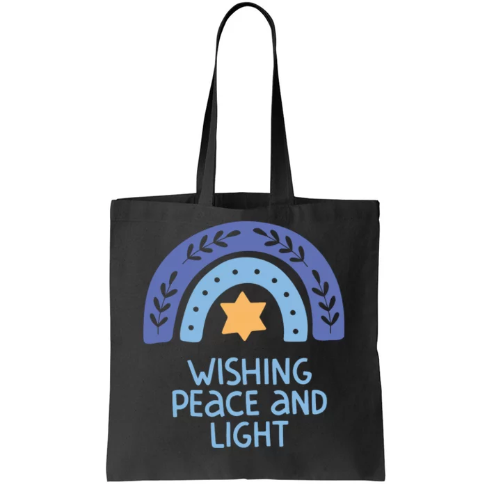 Wishing Peace And Light | Hanukkah Tote Bag