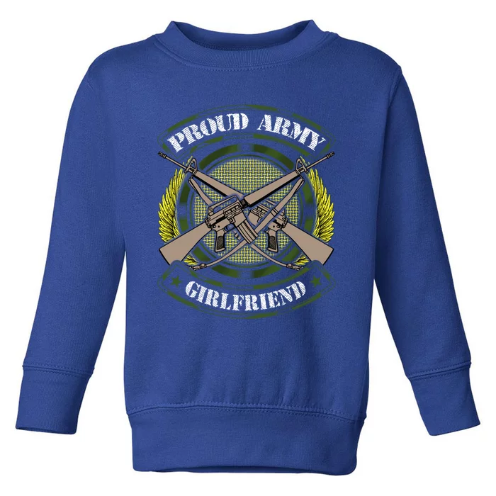 Wo Proud Army Friend Gift Military Pride Cute Gift Toddler Sweatshirt