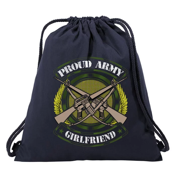 Wo Proud Army Friend Gift Military Pride Cute Gift Drawstring Bag